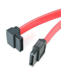 StarTech.com Cable Datos SATA en Angulo Recto Acodado 7 Pines - 2x Serial ATA Macho - 0,15m - Rojo SATA6LA1