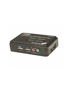 StarTech.com Juego de Conmutador KVM de 2 puertos con todo incluido - USB - Audio y VÍ­deo VGA