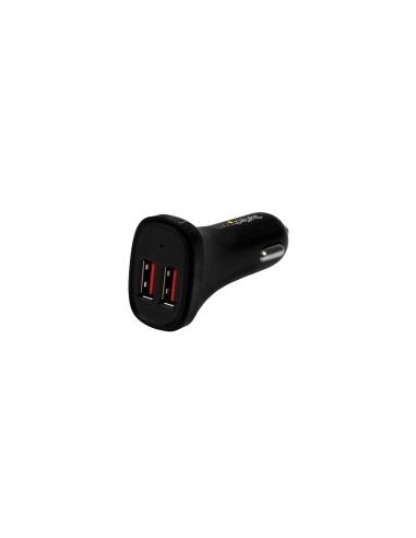 StarTech.com Cargador de Coche USB 2.0 de Dos Puertos - 24W 2.4A - Negro