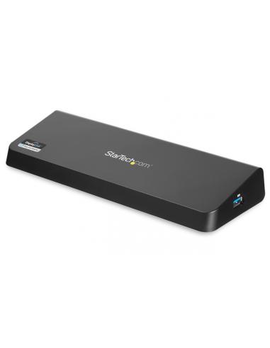 StarTech.com Replicador de Puertos Universal USB 3.0 para Portátil - Base Docking Station DisplayPort HDMI 4K con Ethernet - Hub