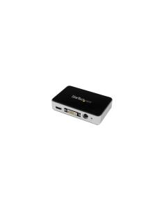 StarTech.com Capturadora de VÍ­deo USB 3.0 a HDMI, DVI, VGA y VÍ­deo por Componentes - Grabador de VÍ­deo HD 1080p 60fps negro