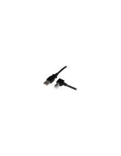 StarTech.com Cable Adaptador USB 2.0 2m para Impresora Acodado - USB A Macho a USB B Macho en Íngulo Derecho negro