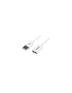 StarTech.com Cable de 1m de Extensión Alargador USB 2.0 Tipo-a Macho a USB A Hembra - Blanco