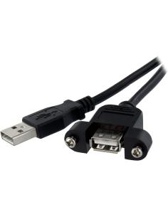 StarTech.com Cable de 91cm USB 2.0 para Montar Empotrar en Panel - Extensor  USB Tipo-A Macho a Hembra - Negro