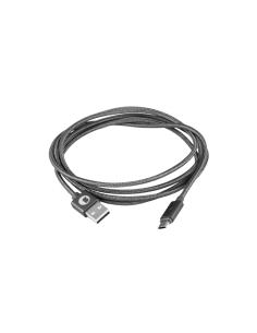 Cable silverht usb-a macho a micro usb-a macho smart led luxury 1.5m gris oscuro 93639