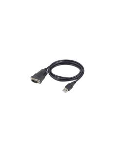 Cable convertidor Gembird usb 2.0 macho a puerto serie db9 macho 1.5m negro UAS-DB9M-02