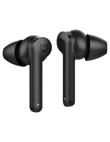 Auriculares bluetooth hiditec vesta bt5.0 tws ipx5 drivers 6mm estuche de carga 500mah modo gaming negro INT010005