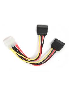 GEMBIRD  CC-SATA-PSY Cable de alimentación duplicador molex a 2x sata 0.15m