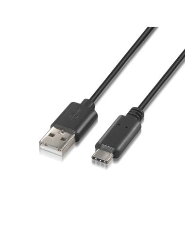 Cable aisens usb 2.0 tipo-a macho a usb tipo-c macho 3a 1m negro A107-0051