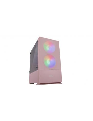 Caja semitorre mars gaming mcz m-atx rosa MCZP