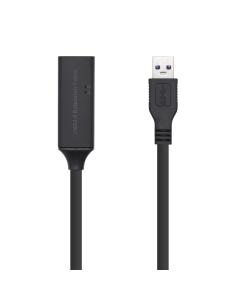 Cable alargador aisens usb 3.2 gen 1 usb tipo-a macho a usb tipo-a hembra 5m negro A105-0407