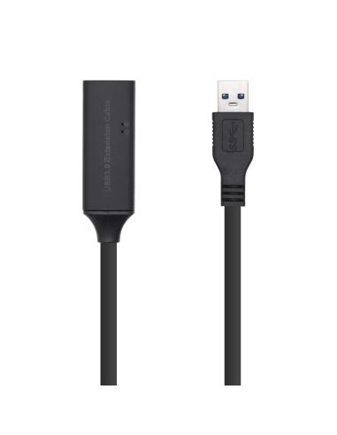 Cable alargador aisens usb 3.1 gen 1 usb tipo-a macho a usb tipo-a hembra 10m negro A105-0408