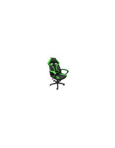 Silla gamer woxter stinger station alien piston clase 4 eje de acero reposabrazos cojin lumbar negro verde GM26-056