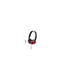 Auriculares sony con microfono integrado jack 3.5mm rojo MDRZX310APR