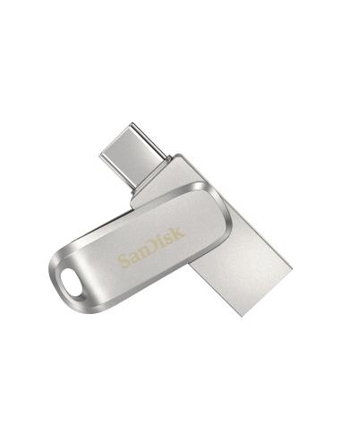 SanDisk Ultra Dual Drive Luxe Pendrive 32GB USB tipo-A tipo- C 3.2 Gen 1 Acero inoxidable metal SDDDC4-032G-G46