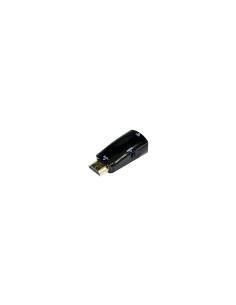 Adaptador gembird hdmi macho a vga hembra negro A-HDMI-VGA-02