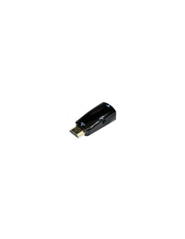 Adaptador gembird hdmi macho a vga hembra negro A-HDMI-VGA-02