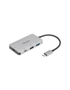 Hub targus interfaz Usb-C a 2puertos Usb-A 2puertos Usb-C Plata ACH228EU