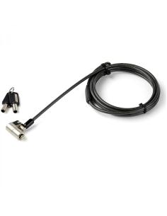 StarTech.com Cable seguridad para portatiles para K-Slot ranura nano ranura wedge con Llave acero inoxidable negro LTULOCKKEY