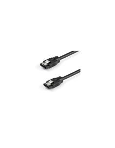 StarTech.com Cable redondeado sata 7 pin macho a macho 0.6m negro SATRD60CM