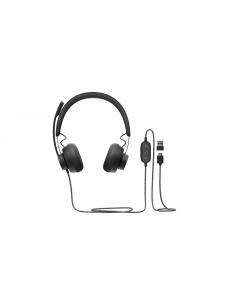 Auriculares logitech uc zone wired usb diadema negro 981-000875