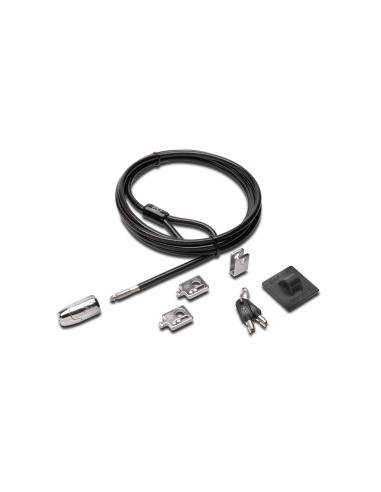 Kit de seguridad kensington con candados para ordenador de sobremesa y perifericos 2.0 negro plata K64424WW