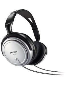 Auriculares diadema philips interior con cable para tv 3.5mm 6.5mm negro plata SHP2500/10