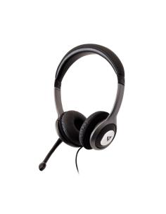 V7 Auriculares Diadema Negro, Plata