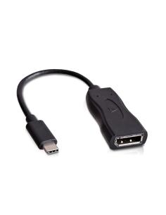 V7 Adaptador USB C Macho, DisplayPort 1.2 Hembra Negro