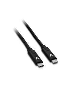 V7 Cable USB con conector USB-C Macho/Macho 2 m 6.6ft Negro