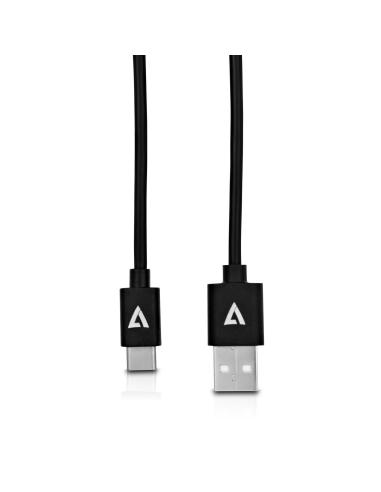 V7 Cable USB con conector USB 2.0 A macho a USB-C macho 2 m 6.6ft Negro