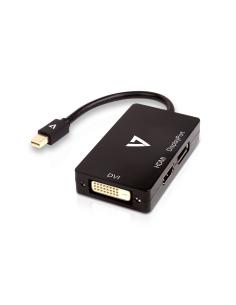 V7 Adaptador Mini-DisplayPort (m) a DisplayPort, HDMI o DVI (h) 0,1 m Negro