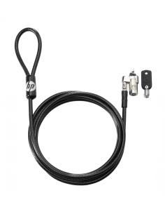 HP Bloqueo de cable con llave de 10 mm Negro