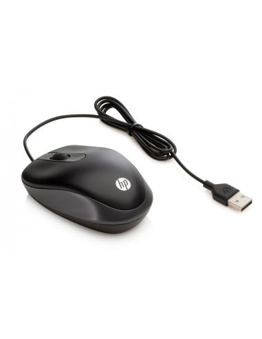 Hp Raton de viaje ambidextro usb tipo-a 1000dpi optico negro