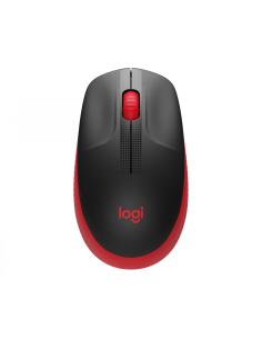 Logitech M190 raton ambidextro rf inalambrico optico 1000dpi negro rojo