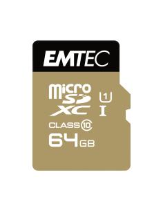 Emtec memoria microsd class10 gold+ memoria microsdxc 64gb negro oro