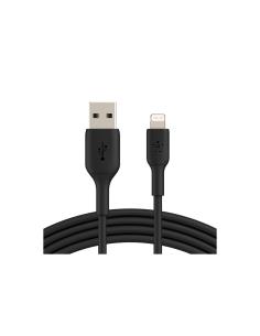 Belkin cable de conector Lightning USB A 2.0 1 m Negro