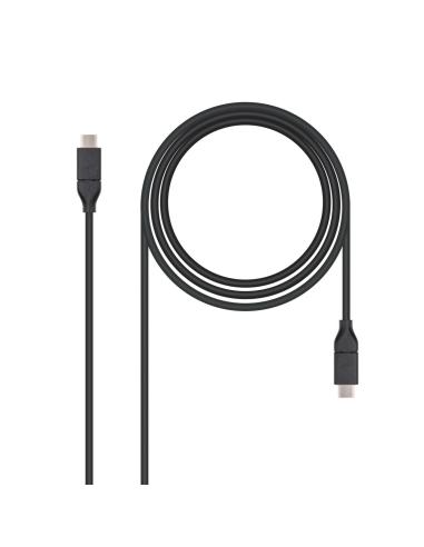 Nanocable cable USB USB 3.2 Gen 2 3.1 Gen 2 USB C 1 m Negro