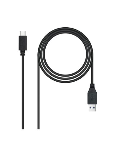 Nanocable Cable USB 3.1 Gen2 10Gbps 3A, tipo USB-C/M-A/M Negro