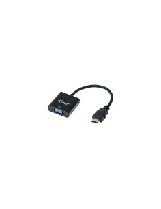 i-tec Adaptador de cable de vÍ­deo 0,15 m HDMI, VGA Negro