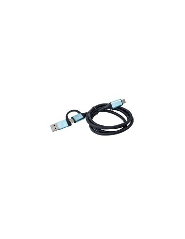 i-tec Cable adaptador usb 3.2 gen 1 usb tipo-c macho a usb tipo-c macho 1m negro azul