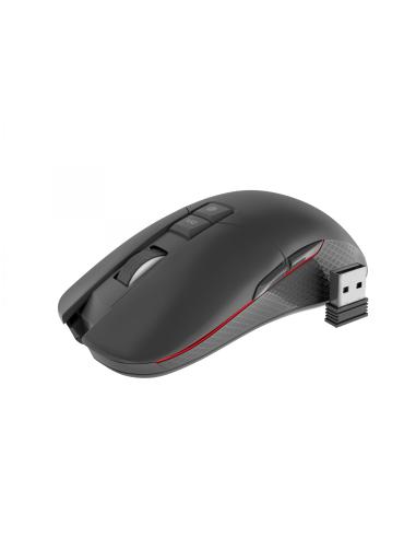 Genesis Zircon 330 raton gaming RF inalambrico optico 3600dpi negro rojo