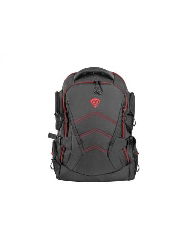 GENESIS Pallad 550 Mochila para portátil 17.3P Mochila Negro, Rojo