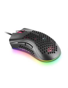 Mars gaming MMEX raton gaming rgb usb tipo-a optico 32000dpi ultraligero negro