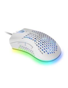 Mars gaming MMEXW raton gaming rgb usb tipo-a optico 32000dpi ultraligero blanco