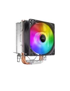 Mars gaming ventilador disipador cpu rgb 9cm 130w tdp negro