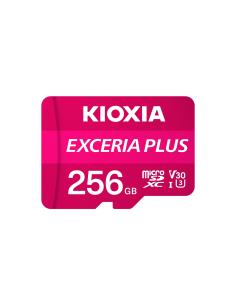 Kioxia Exceria Plus Memoria microsdxc 256gb UHS-I class 3 U3 rosa blanco