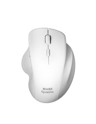 Mars Gaming Ratón Inalámbrico Ergonómico 3200 DPI Blanco