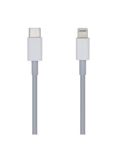 AISENS Cable Lightning Macho/USB C Macho 0,2 m Blanco