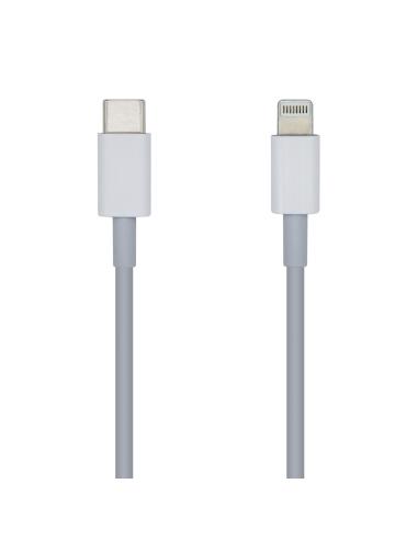 AISENS Cable Lightning Macho/USB C Macho 0,2 m Blanco